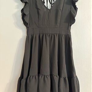 SHEIN Black Lace Detail Top